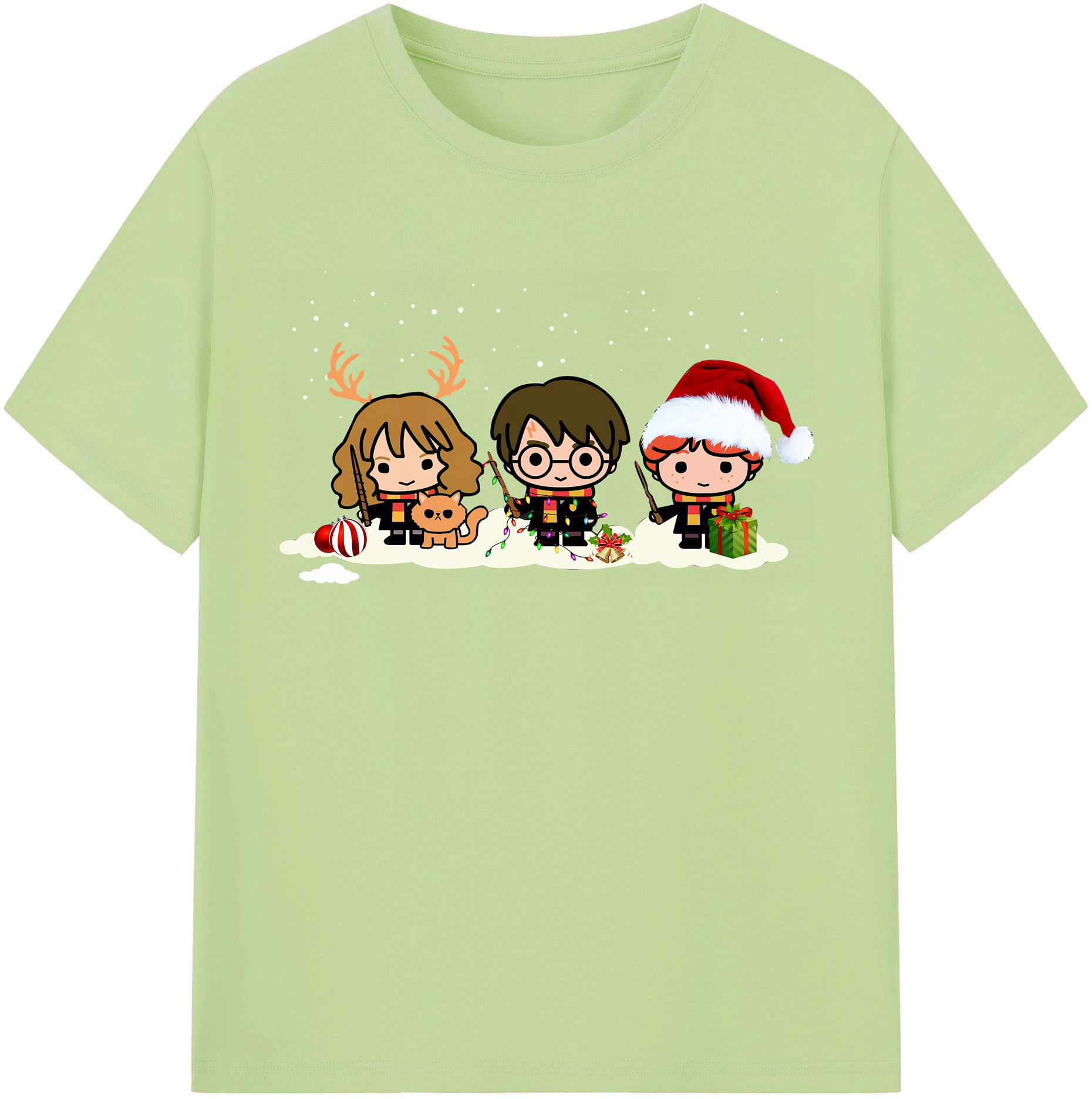 （画像用） Harry Potter ハリー・ポッターシリーズ 綿100％半袖Tシャツ（フロントプリント）